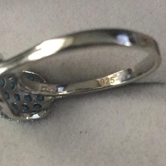 New Pretty Blue Turquoise silver Ring - Picture 7 of 8
